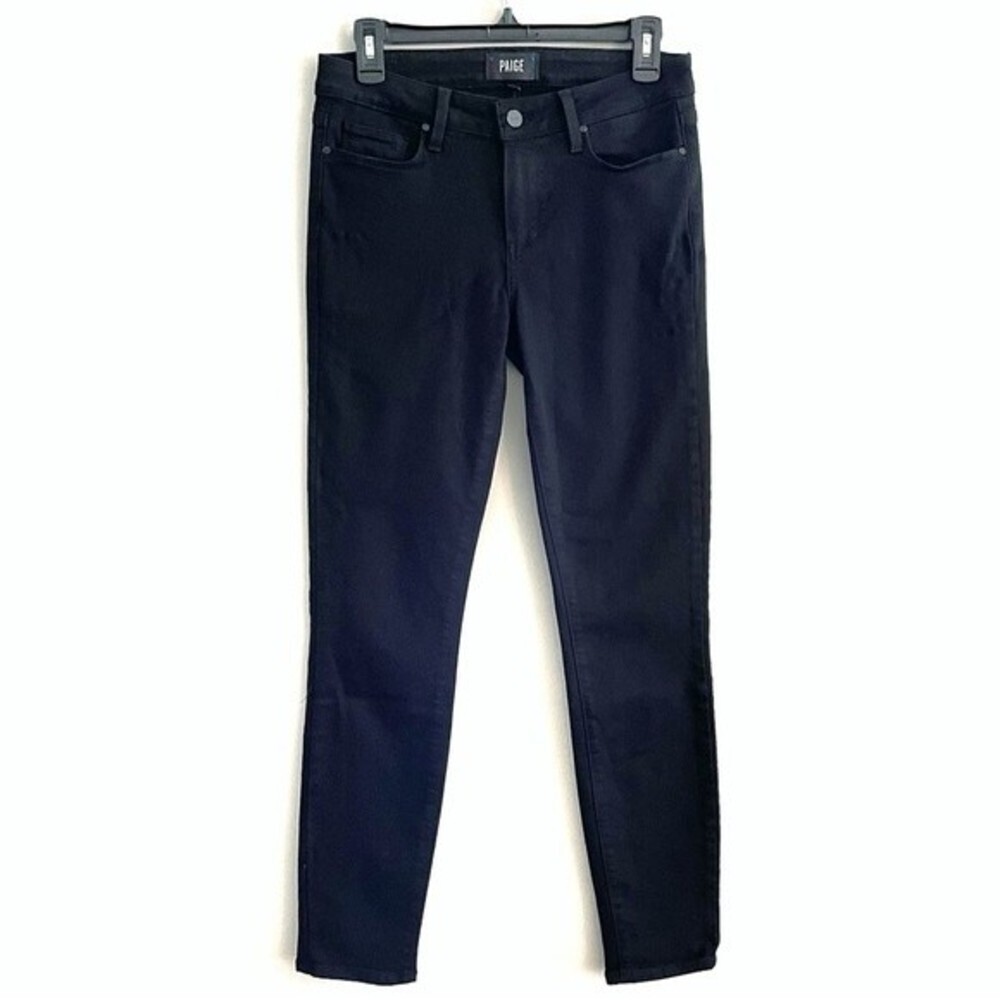 PAIGE | Verdugo Ultra Skinny Jeans Black Shadow EUC 27 - Picture 4 of 9